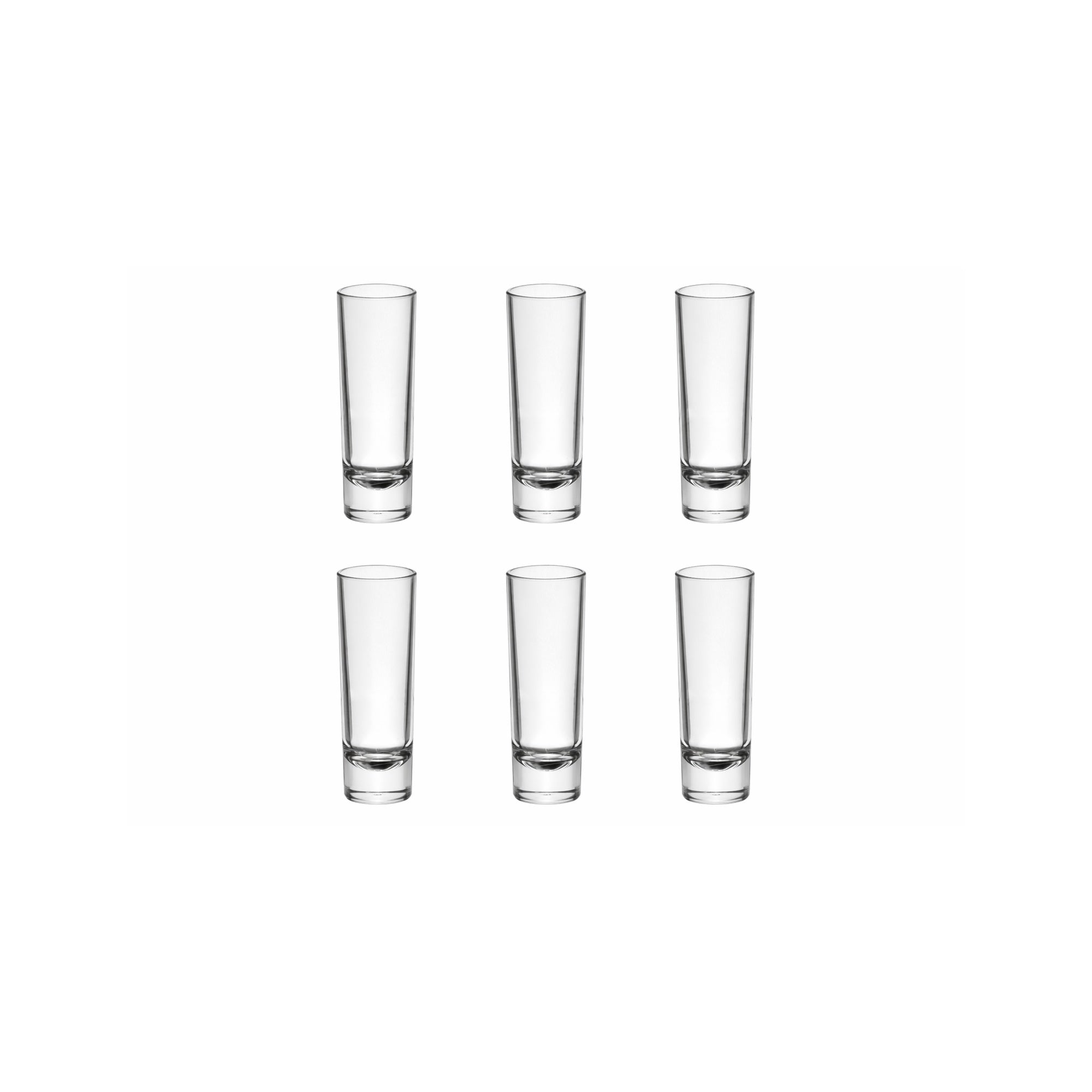Straight shot glass 6 copë - 55ml