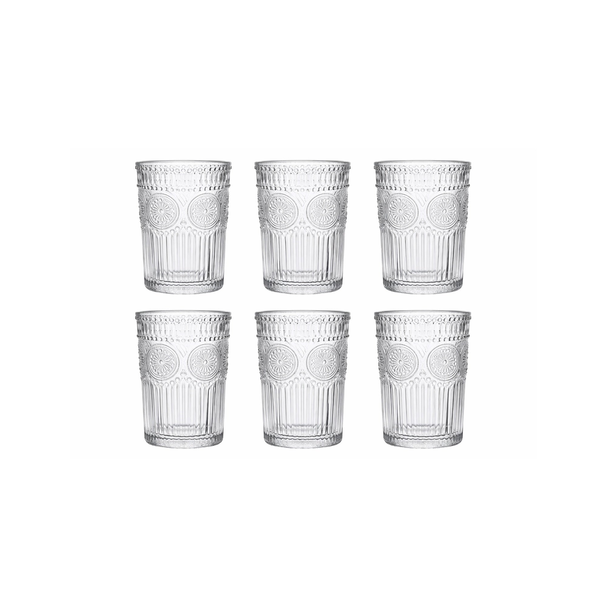 Gotë Retro Tumbler 6 copë - 400 ml