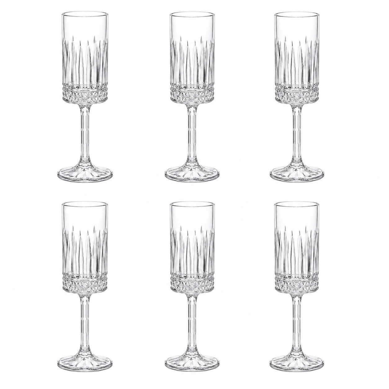 Gotë Elyssia Champange Crystal 6 copë - 200 ml