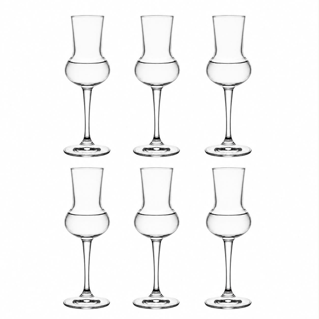 Grappa Shot Glass 6 copë - 85 ml