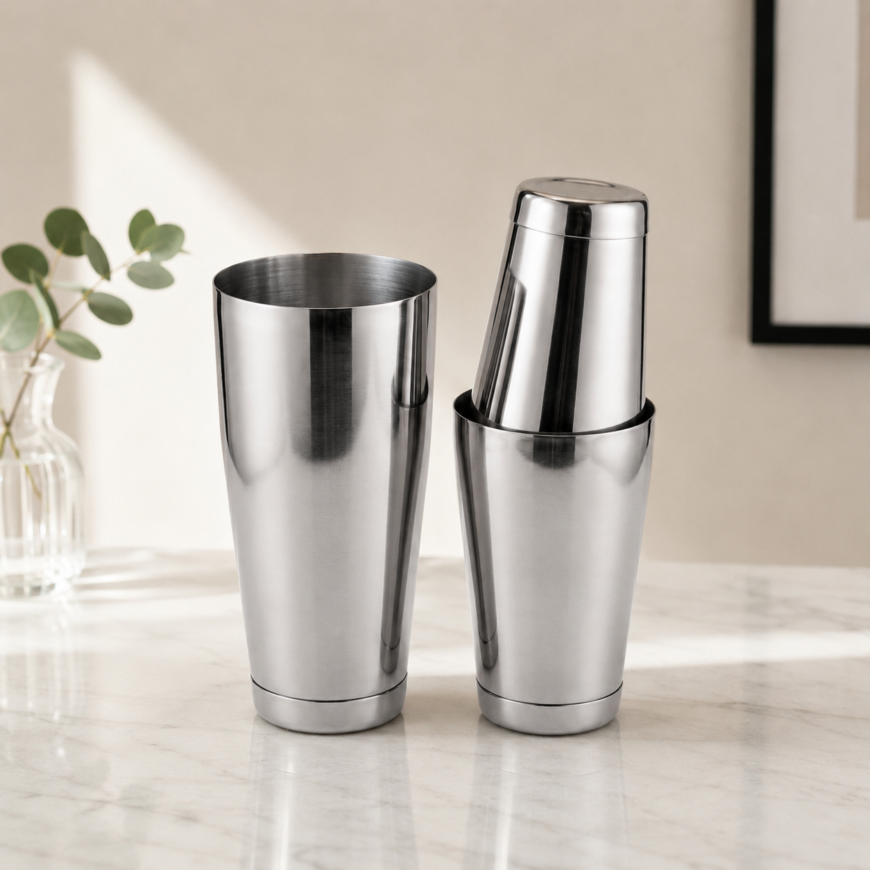 Shaker inox për kokteje - 75cl